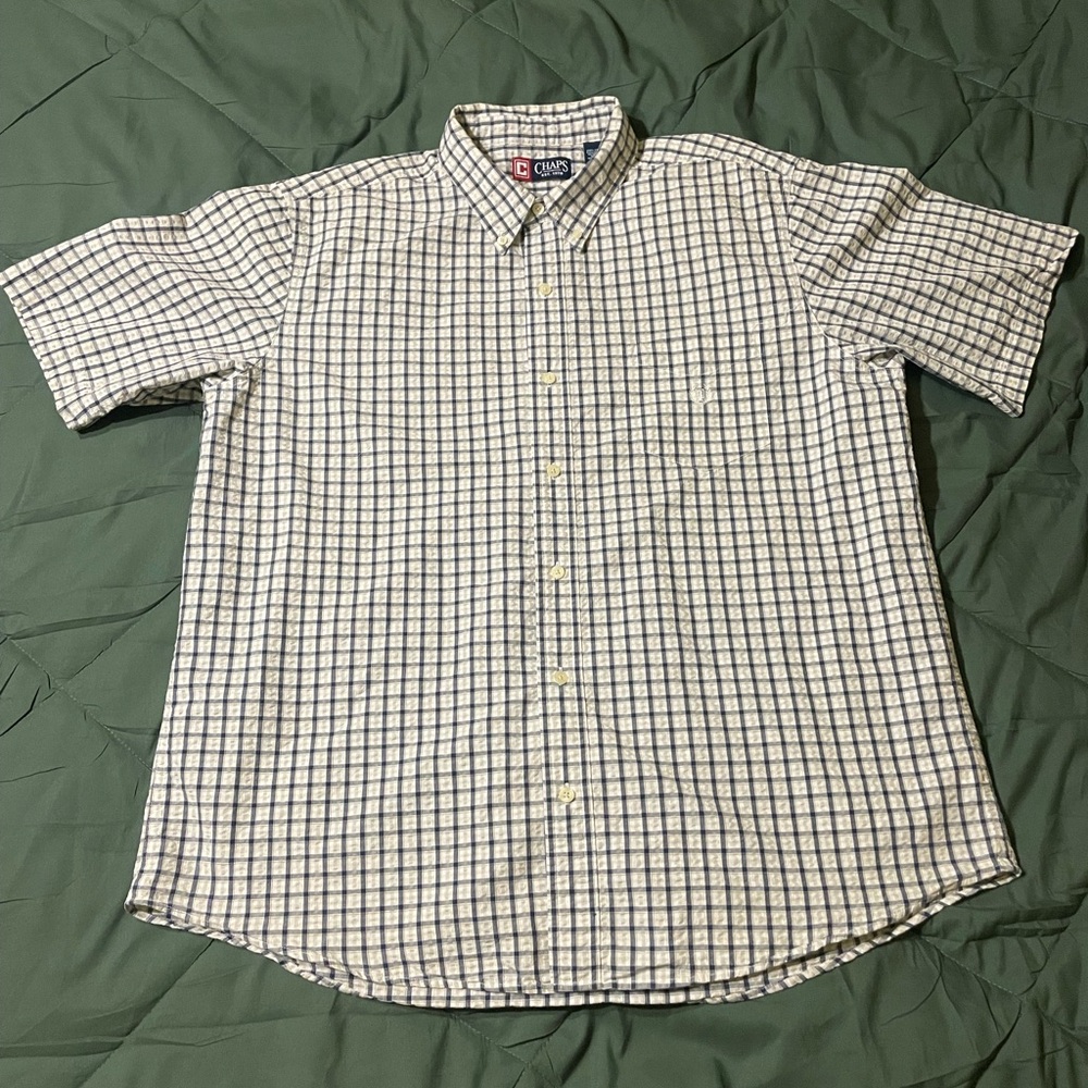 Chaps button down pocket shirt XL EUC